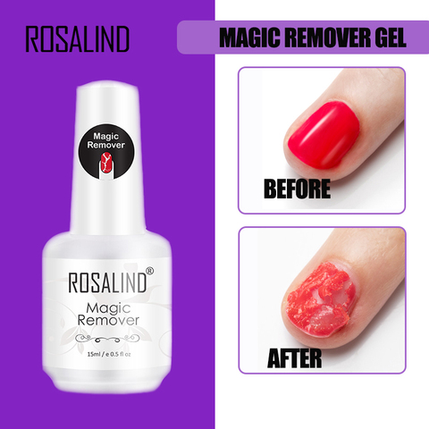 ROSALIND – dissolvant magique de vernis à ongles en Gel, en 2 à 3 minutes, pour enlever la couche de Base et de finition, sans trempage à l'eau ► Photo 1/6