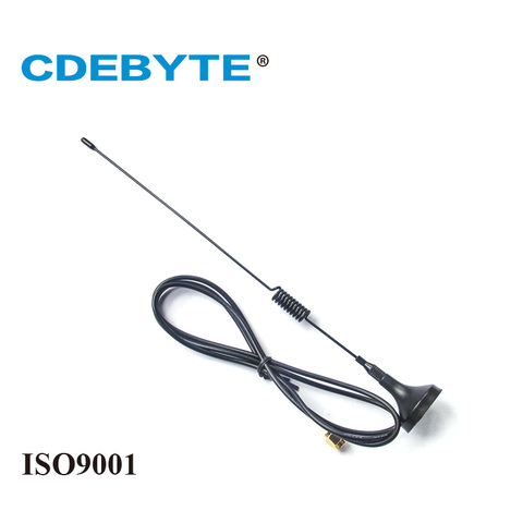 Antenne Wifi Ebyte TX868-XPL-100 868MHz 3.5dBi Interface SMA omnidirectionnelle à Gain élevé Base magnétique antenne aérienne d'alimentation 1m ► Photo 1/1