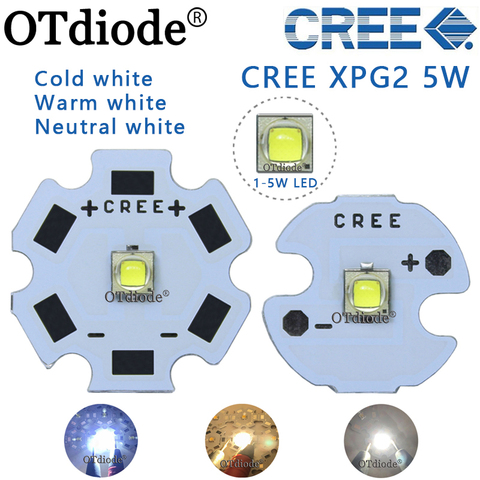 Émetteur led Cree XPG2 XP-G2 1-5W, blanc froid 6500K, blanc neutre 4500k, pour lampe de poche, projecteur, ampoule, 1 pièce ► Photo 1/6