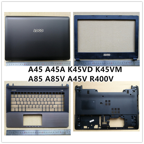 Nouvel ordinateur portable pour ASUS A45 A45A K45VD K45VM A85 A85V A45V R400V LCD coque arrière/lunette avant/repose-pied/Base inférieure ► Photo 1/6