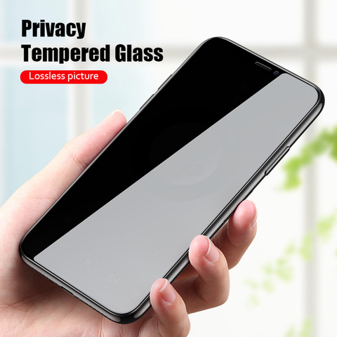 9D HD protecteurs d'écran Anti espion pour iPhone 12 Pro Max Mini SE 2022 verre Anti-éblouissement pour iPhone 11 Pro XS Max 7 8 6 6S Plus X XR ► Photo 1/6