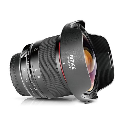 Objectif Fisheye Ultra large Meike 8mm f/3.5 pour tous les appareils photo reflex numériques Canon EOS EF avec APS-C/cadre complet + cadeau gratuit ► Photo 1/5