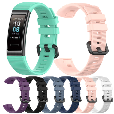 Bracelet en Silicone souple pour Huawei Band 3 Pro 4, boucle de poignet ► Photo 1/6