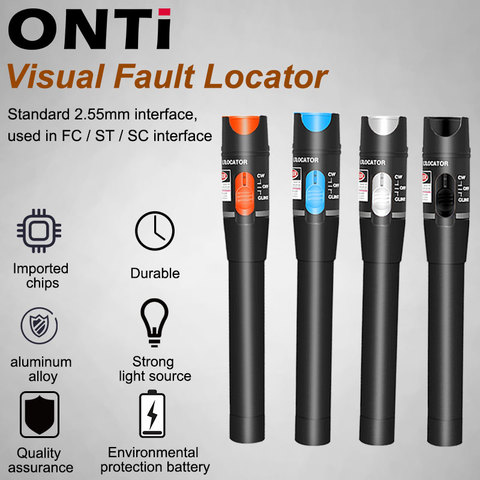 ONTi – localisateur de défauts visuels, 10mW, testeur de câbles de Fiber optique, 30mw, lumière Laser rouge, 5-30KM, Type de stylo, localisateur de défauts visuels SC/FC/ST ► Photo 1/6