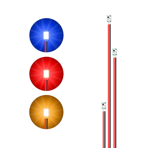 Micro Litz Led clignotante SMD 0805, modèles de lampes Led 3V/12V, Train pré-soudé, éclairage de jouets ► Photo 1/6