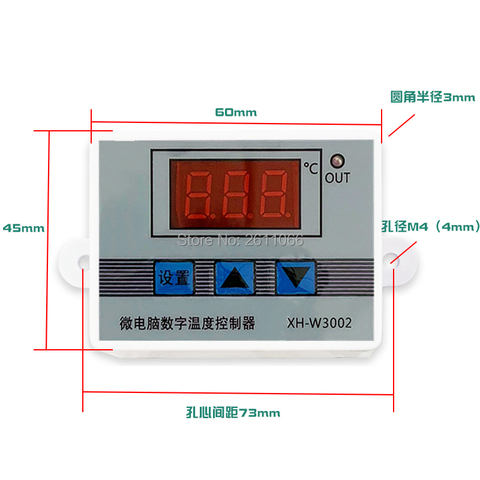 Thermostat numérique LED W3001 W3002 DC12V 24V AC110V-220V, régulateur de température, contrôle de refroidissement et de chauffage ► Photo 1/6