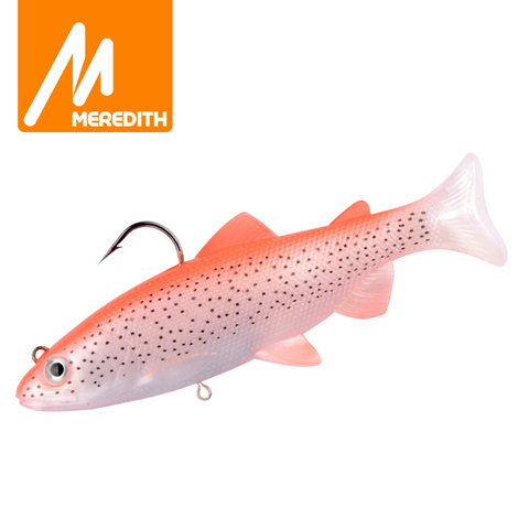 MEREDITH – leurre coulant souple en silicone pour la pêche, appât artificiel idéal pour la pêche à la truite, en PVC, 15cm, 5.90g, 65.8 pouces ► Photo 1/6