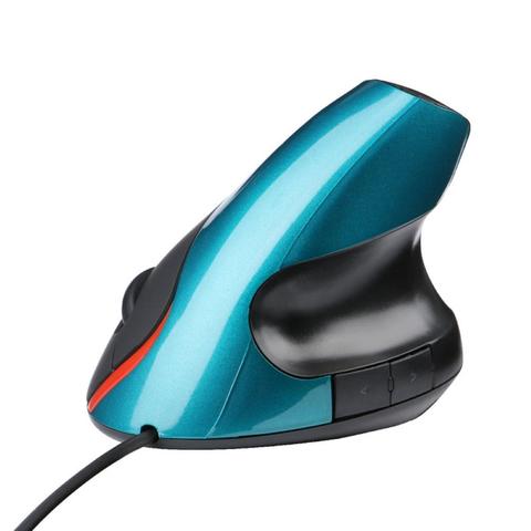 Souris optique verticale ergonomique, USB, 5 boutons, 1200 DPI, pour ordinateur PC et portable ► Photo 1/6