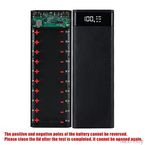 5V double USB 10*18650 housse de batterie portative avec écran d'affichage numérique chargeur de téléphone portable support de batterie boîte de charge My13 20 ► Photo 1/5