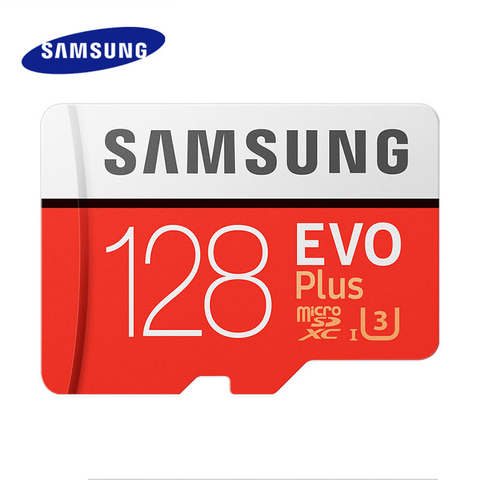 Carte Mémoire SAMSUNG EVO Plus 128 GO Class10 TF Carte 32GB 64GB 256 GO 512GB Micro carte SD C10 microSDHC UHS-I U3 cartao de memoria ► Photo 1/6