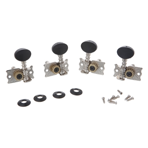 Chevilles de réglage Tuners têtes de Machine 2R 2L pour 4 cordes ukulélé guitare basse pièces ► Photo 1/6