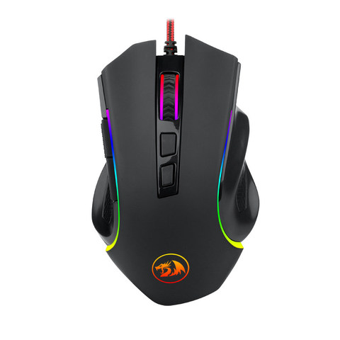 Redragon – souris de jeu filaire M607, rétro-éclairage rvb, ergonomique, 8 boutons, Programmable, 7 Modes de rétro-éclairage, 7200 DPI, pour PC Windows ► Photo 1/6