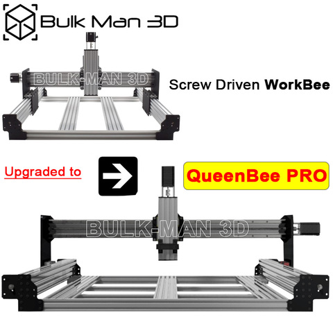 QueenBee PRO CNC Machine Kit de Mise À Niveau pour WorkBee à QueenBee PRO CNC 4 Axes Vis Entraînée Graveur Fraiseuse ► Photo 1/6