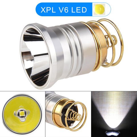 TrustFire 1000Lumens 26.5mm 3 ~ 8.4V lampe de poche LED ampoules XPL V6 lisse P60 lampe à encastrer adapté pour Surefire 6P C2 D2 G2 Z2/501B 502B ► Photo 1/6