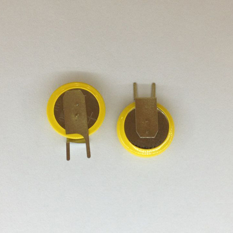 Batterie bouton CR1220 1220 3V, 5 pièces/lot, broche de soudage verticale 2 broches Couteau droit CR1220 ► Photo 1/1