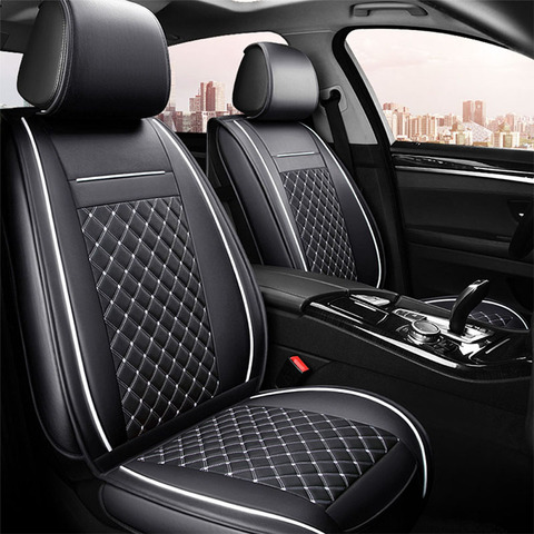 Housses de siège de voiture en cuir, 1 pièce, pour Volkswagen Polo 9n berline 6r Touareg Passat b3 Golf 7 Caddy Tiguan, accessoires ► Photo 1/6
