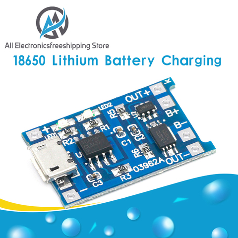 Chargeur Micro USB 5V 1A 18650 TP4056, 5 pièces, Module de charge avec Protection, double fonction, Li-ion ► Photo 1/6