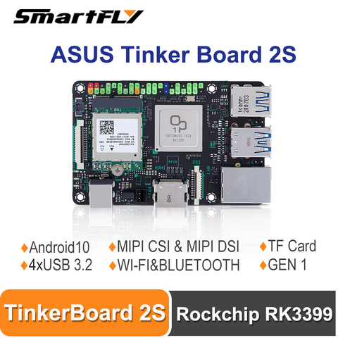 ASUS – Tinker Board 2S, Rockchip RK3399, une seule carte, basée sur un bras, ordinateur/SBC, compatible Android 10/Ubuntu, Tinker2S ► Photo 1/5