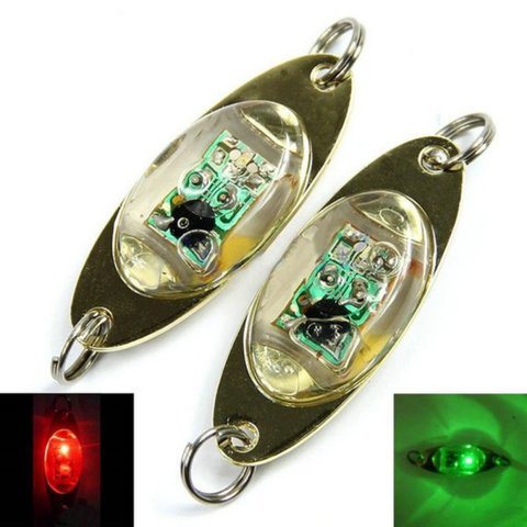 1 pièces poisson trouveur Flash lampe poisson leurre lumière 6 cm/2.4 pouces LED goutte profonde sous-marine oeil forme pêche calmar ► Photo 1/6