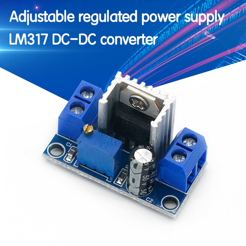 LM317 convertisseur de DC-DC Buck abaisseur Module de carte régulateur linéaire LM317 régulateur de tension réglable alimentation ► Photo 1/6