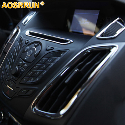 Pour Ford focus 3 2012 2013 2014 accessoires de voiture ABS climatisation intérieure sortie décoration Chrome ► Photo 1/1