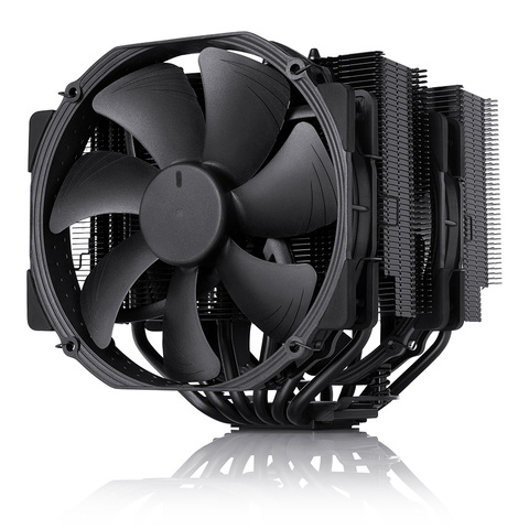 NH-D15 chromax noir 140mm PWM 6 heatpipe Double tour ventilateur refroidisseur de processeur silencieux pour Intel LGA 115x2011 2066 AMD AM4 AM3 CPU refroidissement ► Photo 1/4