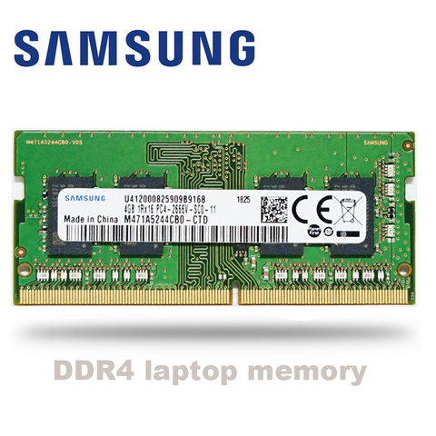 Nouveau Samsung ddr4 4GB 8GB 16GB 32GB 2666MHz ram sodimm support mémoire pour ordinateur portable memoria ddr4 4G 8G 16G 32G RAM pour ordinateur portable ► Photo 1/3