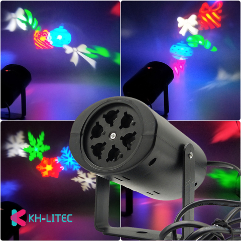 Projecteur Laser avec tête mobile, lumière féerique LED, lumière d'extérieur pour fête de noël, jardin, lumière de scène LED ► Photo 1/6