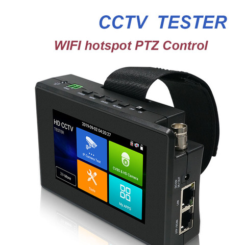 Mise à niveau IPC-1800 PLUS testeur de caméra IP CCTV H.265 4K IP 8MP TVI 8MP CVI 8MP AHD analogique 5-en-1 poignet testeur de vidéosurveillance moniteur wifi ► Photo 1/6