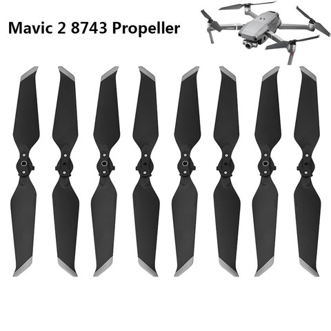 Hélice 8 pièces pour DJI Mavic 2 Pro Zoom 8743 accessoires à faible bruit lame pliante à dégagement rapide réduction du bruit accessoire Drone ► Photo 1/6