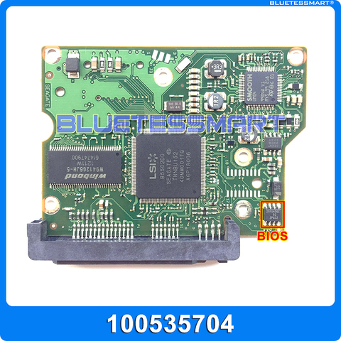 Pièces de disque dur PCB, carte logique, circuit imprimé pour Seagate 100535704 SATA, récupération de données, disque dur, réparation, 3.5 ► Photo 1/6