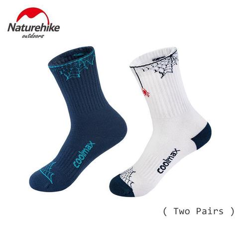 Naturehike – chaussettes Coolmax à séchage rapide pour hommes et femmes, résistantes à l'usure, pour Sports de plein air, randonnée, skateboard, 4 saisons, 2 paires ► Photo 1/6