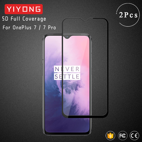 YIYONG – protecteur d'écran 9D, couverture complète en verre trempé pour OnePlus 7 T 8T 6T, courbe 3D pour OnePlus 8 Pro Nord One Plus 7 T Pro ► Photo 1/6