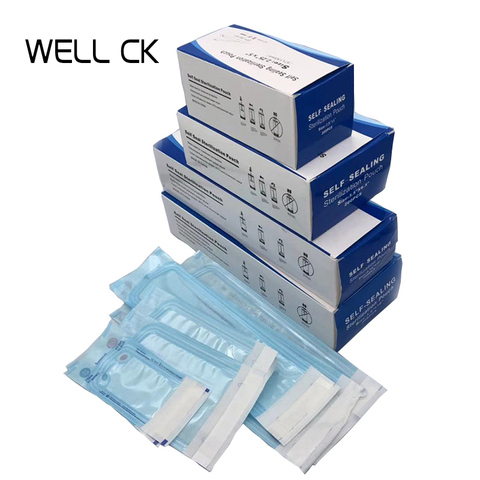 200 pcs/Pack Dentista auto étanchéité stérilisation poche dentisterie qualité médicale papier + CPP/PET Film Odontologia dentaire 57*130mm ► Photo 1/6