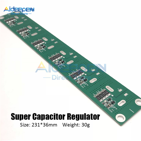 Carte de Protection d'équilibrage de condensateur Super Farad à une rangée 2.5V 2.7V 2.85V 3V 360F 400F 500F 700F carte de Protection de condensateur ► Photo 1/5