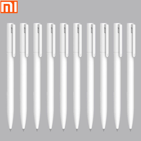 Stylo Xiaomi Original 10 pièces écriture prise en main lisse et légère. Mijia presse le noyau/recharge de remplacement 1:1 bleu/rouge/noir 0.5mm ► Photo 1/6