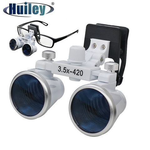 Loupe binoculaire 3,5x, Loupe binoculaire pour chirurgie de beauté dentaire pour l'examen orl ► Photo 1/6