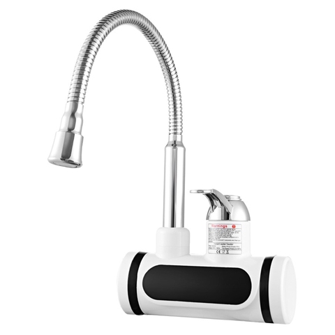 Chauffe-eau électrique instantané chauffage rapide bassin robinet cuisine salle de bain sans réservoir robinet d'eau chaude avec température 19QE ► Photo 1/6