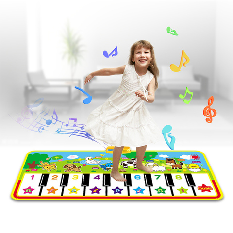 Jouets musicaux pour bébé, grand tapis de jeu de Piano éducatif