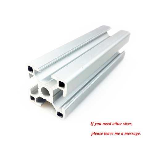 1PC 3030 profilé aluminium Extrusion 100-800MM longueur norme européenne anodisé Rail linéaire pour bricolage CNC 3D imprimante établi ► Photo 1/6