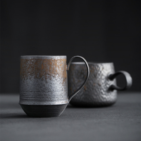 KuBac HoMmi nouveau INS grès fait à la main style japonais vintage tasse à café après-midi thé tasse en céramique ensemble tasse à café rétro ► Photo 1/6