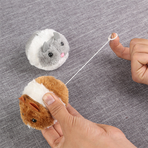 Mignon souris chat jouets chat fournitures en peluche mouvement secousse souris animal chaton drôle en peluche petite souris interactif chat jouets ► Photo 1/5