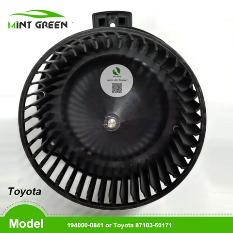 Moteur de ventilateur intérieur de chauffage A/C AC, pour Toyota Hilux Pickup LANDCRUISER Prado 194000 – 0841 87103-60171 ► Photo 1/2