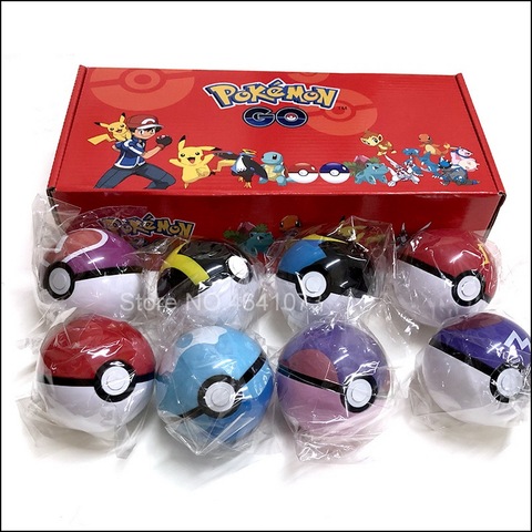 Jouets pokéball originaux et authentiques pour enfants, avec ceinture, figurines d'action, avec boîte ► Photo 1/6