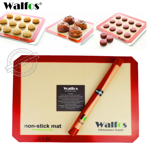 WALFOS – tapis de cuisson en Silicone, revêtement de plaque de cuisson antiadhésif pour biscuits, tapis de pâtisserie, ustensiles de cuisine ► Photo 1/6