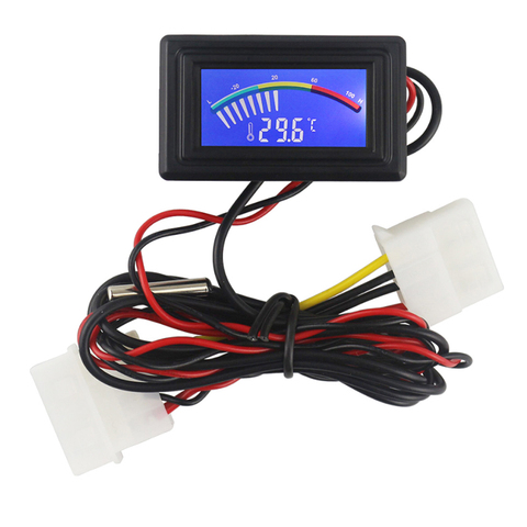 DC 5V 12V 24V C/F USB thermomètre LCD analogique numérique voiture PC température mètre intérieur Aquarium incubateur NTC Temp détecteur testeur ► Photo 1/6