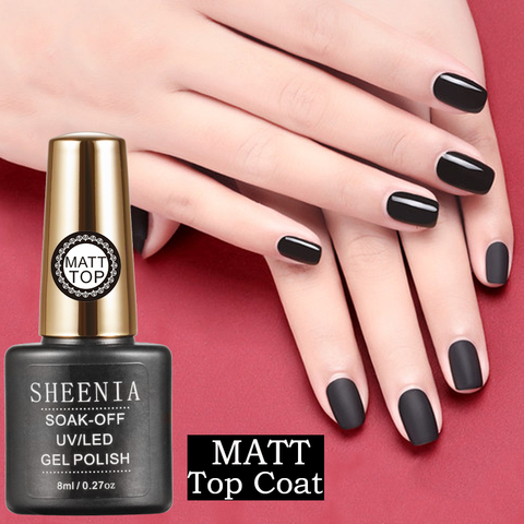 Vernis à ongles UV mat, couche de Base et de finition, pour manucure, Semi-Permanent, sain ► Photo 1/6