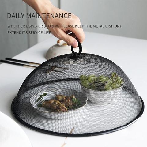 Gadgets de cuisine, Mini couverture alimentaire, anti-moustiques, anti-mouches, ronde, Durable, pour aliments, fruits, Table ► Photo 1/6