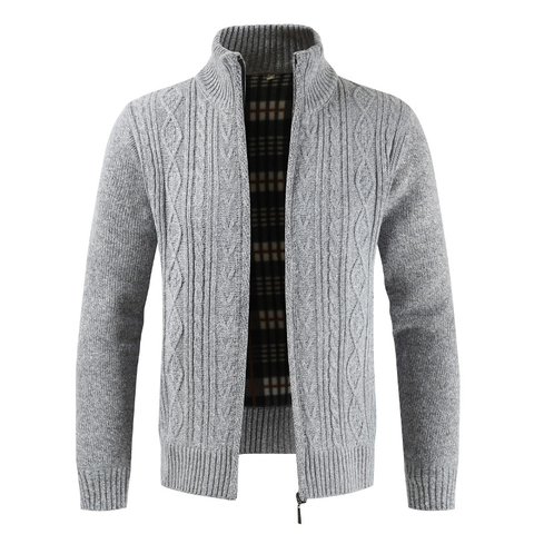 Pull rayé à col montant pour homme, vêtement de marque, décontracté, Slim, en tricot, Cardigan coloré, nouvelle collection printemps automne 2022 ► Photo 1/6