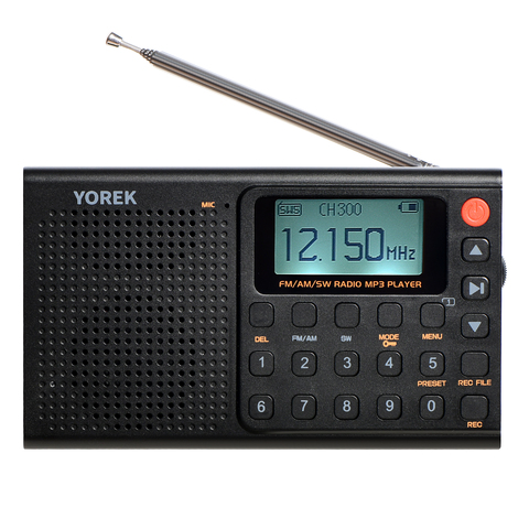 Yorek – enregistreur Radio Portable AM/FM/SW à bande complète, Radio numérique Rechargeable, Support d'enregistrement et carte TF avec minuterie de sommeil ► Photo 1/6